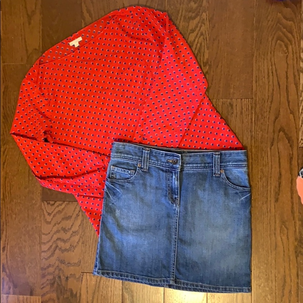 Tommy Hilfiger blue jean mini skirt